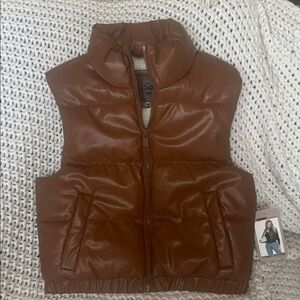 NWT Pleather Vest